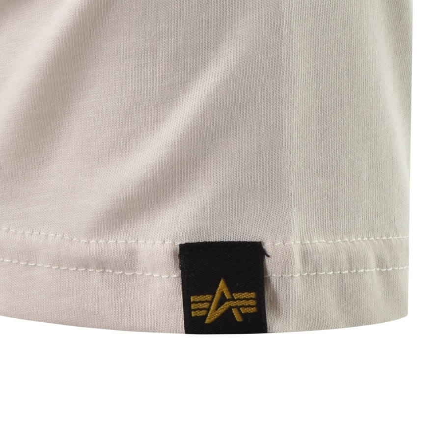 Alternative Image for ProductAlpha Industries Basic Logo T Shirt Cream3
