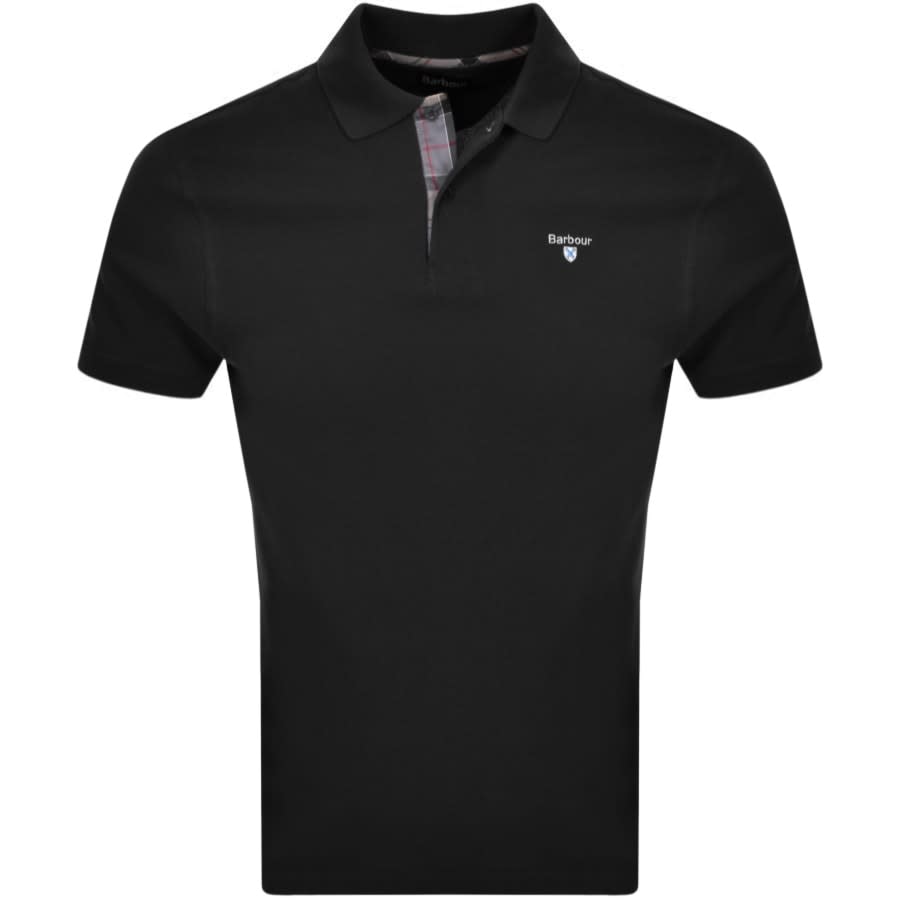 Alternative Image for ProductBarbour Pique Polo T Shirt Black1