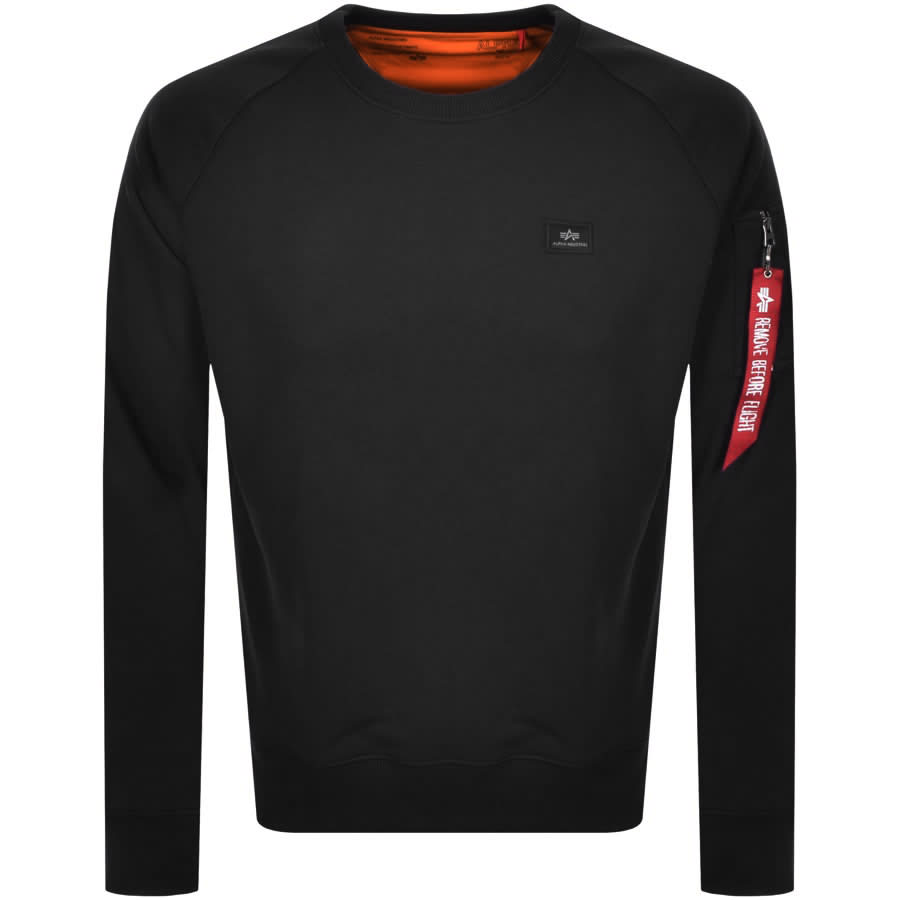 Alternative Image for ProductAlpha Industries X Fit Sweatshirt Black1