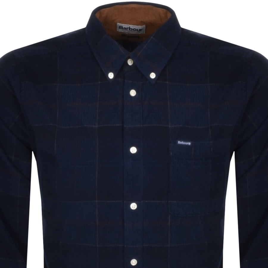 Alternative Image for ProductBarbour Long Sleeved Corduroy Shirt Navy2
