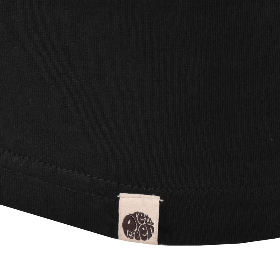 Alternative Image for ProductPretty Green Laylard Tipped Logo T Shirt Black3