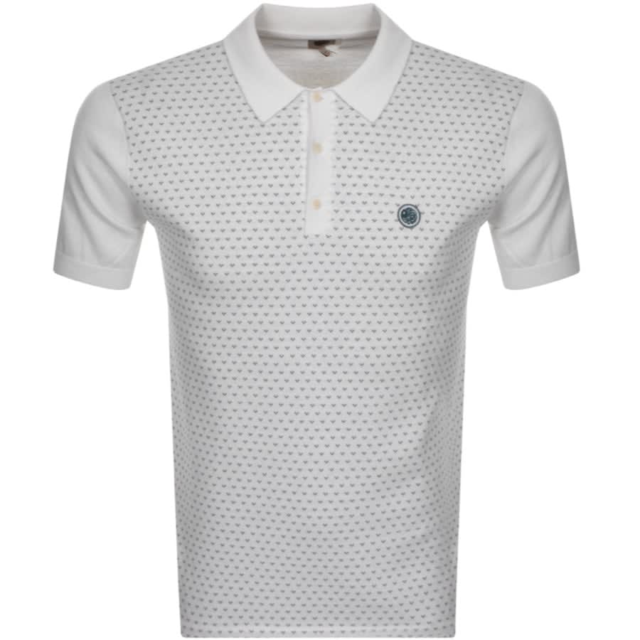 Alternative Image for ProductPretty Green Birdeye Knit Polo T Shirt White1