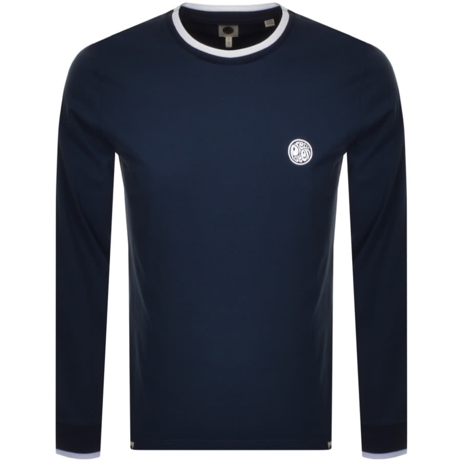 Alternative Image for ProductPretty Green Long Sleeve Tipperton T Shirt Navy1