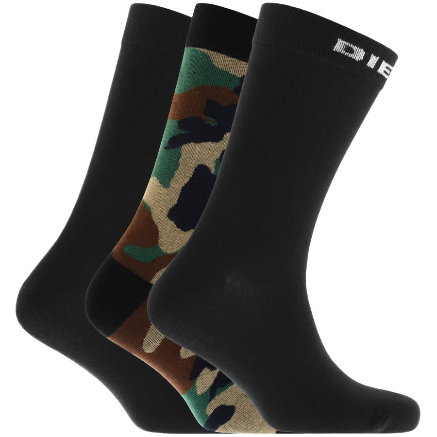 Alternative Image for ProductDiesel Hermine Three Pack Socks Black1