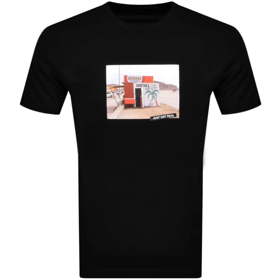 Alternative Image for ProductDiesel T Tubolar Logo T Shirt Black1