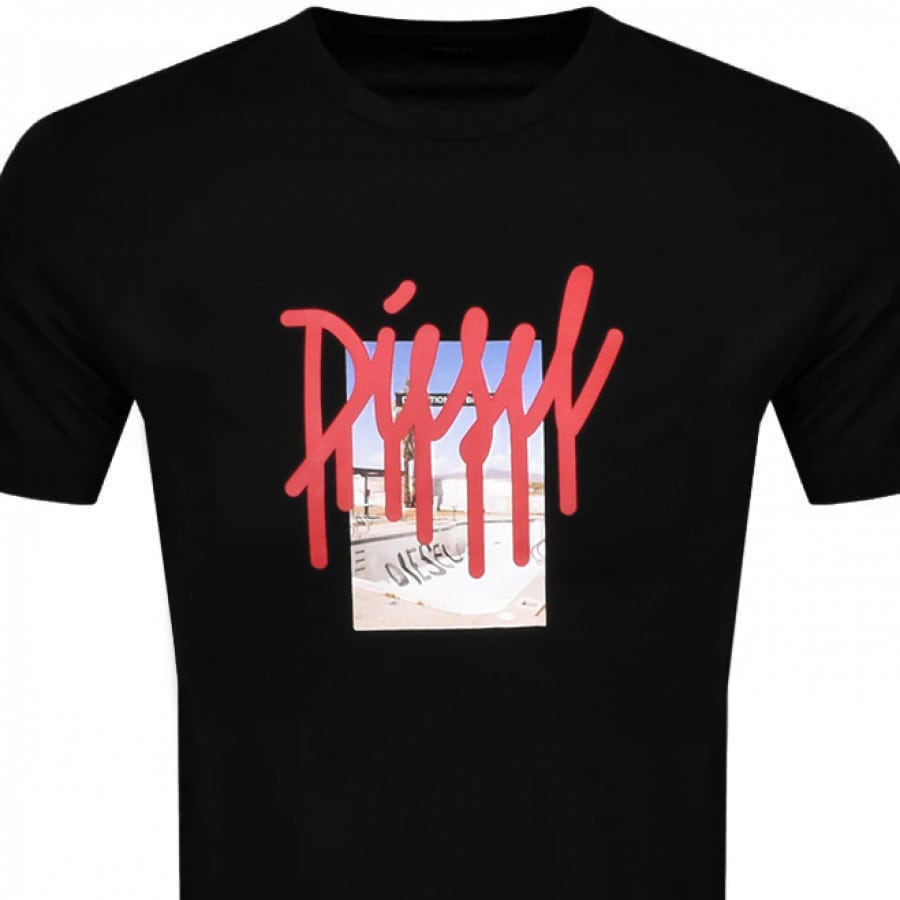 Alternative Image for ProductDiesel T Diegos B9 Logo T Shirt Black2