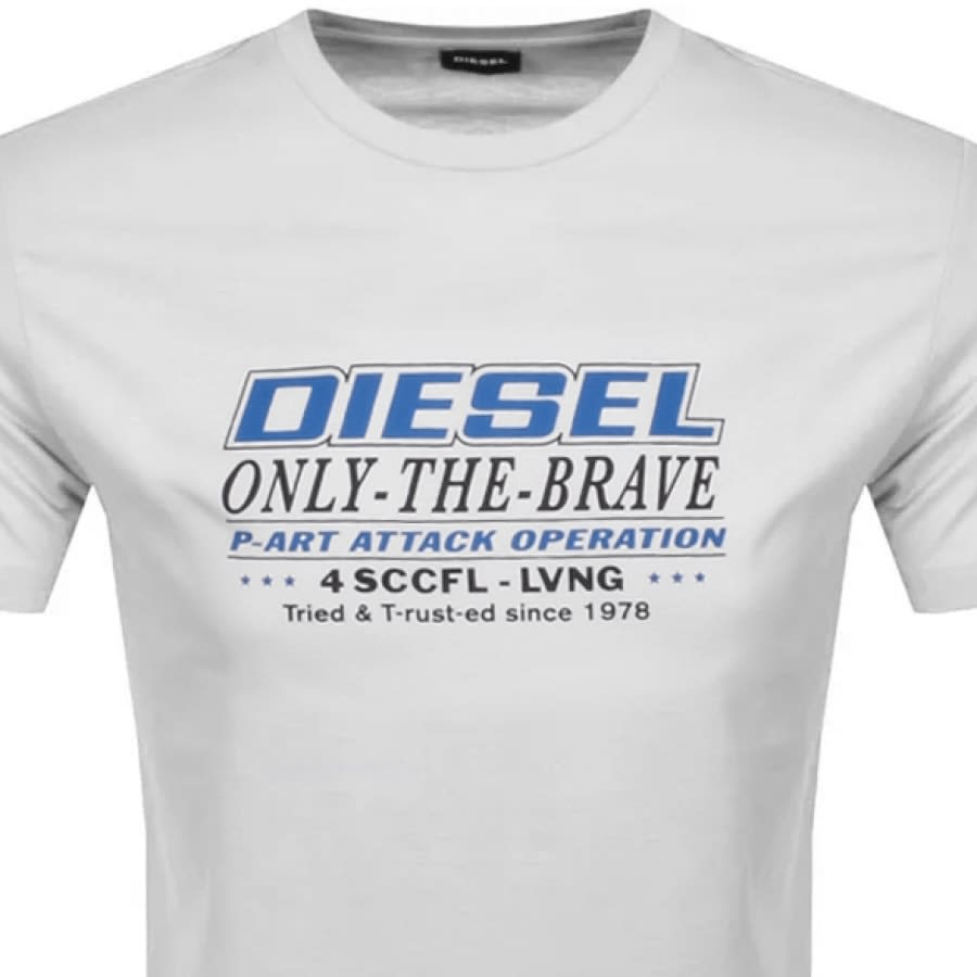 Alternative Image for ProductDiesel T Diegos K20 Logo T Shirt White2