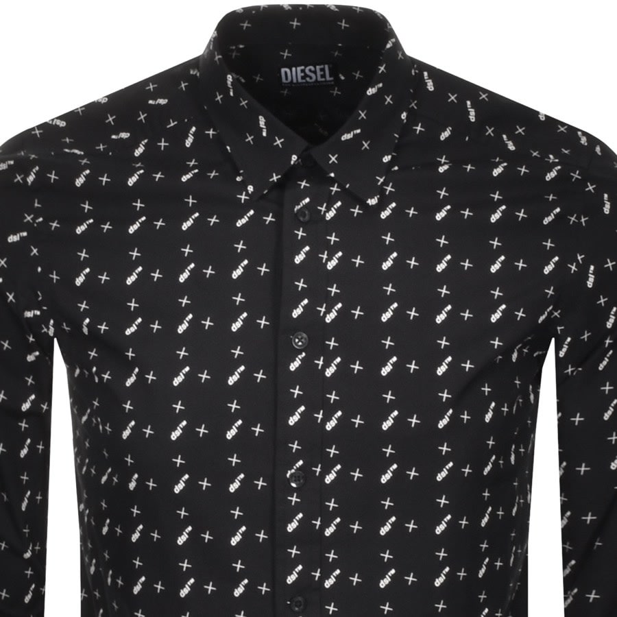 Alternative Image for ProductDiesel Riley Long Sleeved Shirt Black2