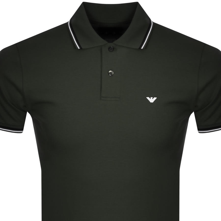 Alternative Image for ProductEmporio Armani Short Sleeved Polo T Shirt Green2