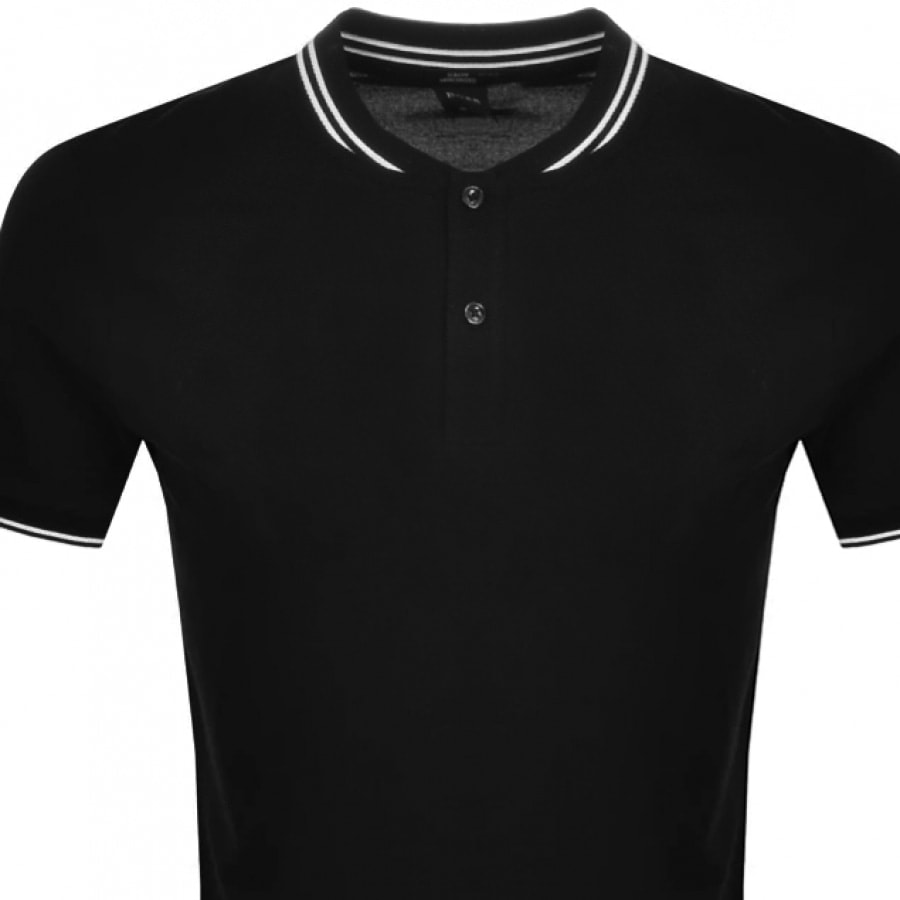 Alternative Image for ProductBOSS Pollard Slim Fit Polo T Shirt Black2