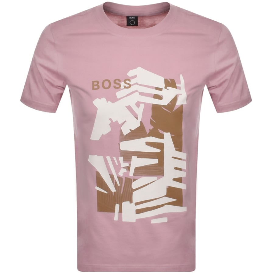 Alternative Image for ProductBOSS Tiburt 245 Logo T Shirt Pink1
