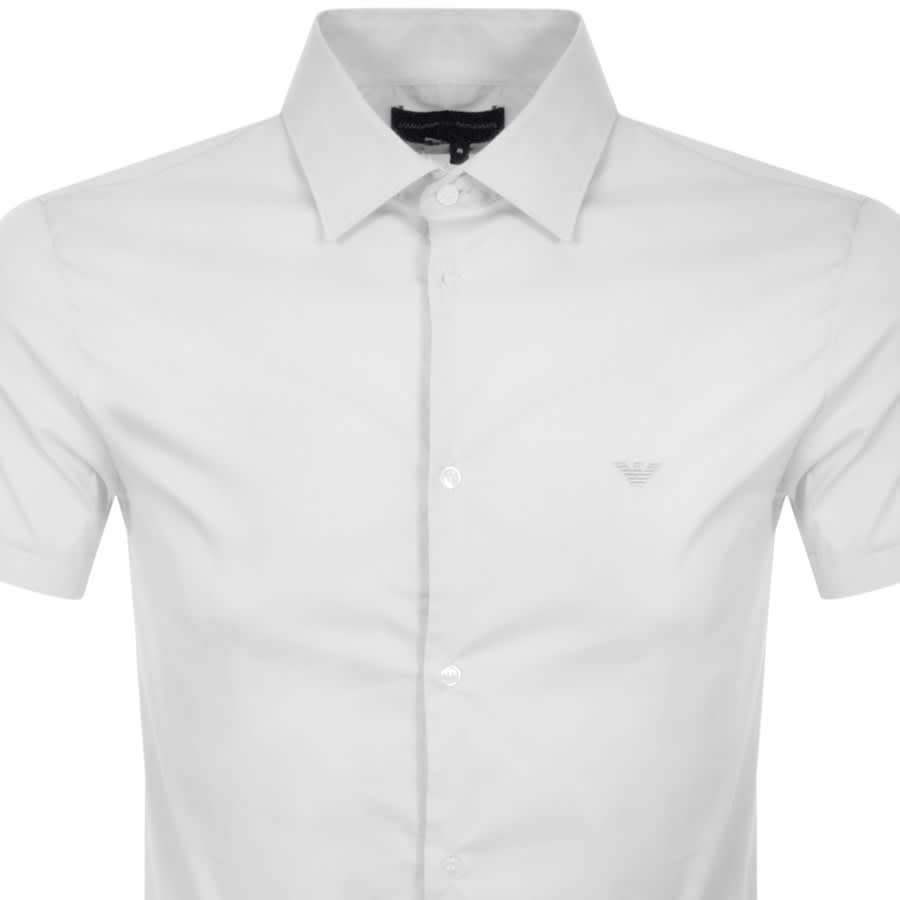 Alternative Image for ProductEmporio Armani Short Sleeved Slim Fit Shirt White2