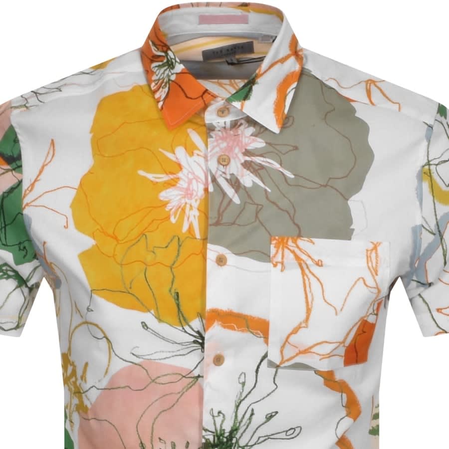 Alternative Image for ProductTed Baker Oversized Print Shirt White2