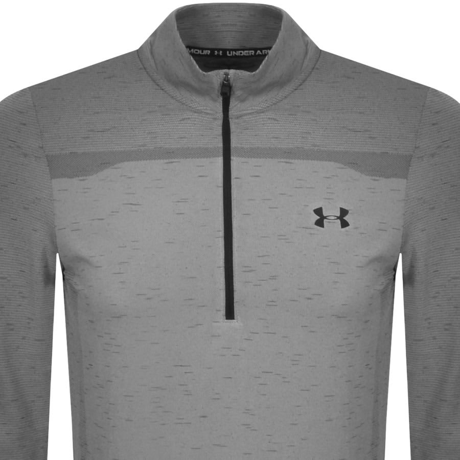 Alternative Image for ProductUnder Armour Half Zip Seamless Sweatshirt Grey2