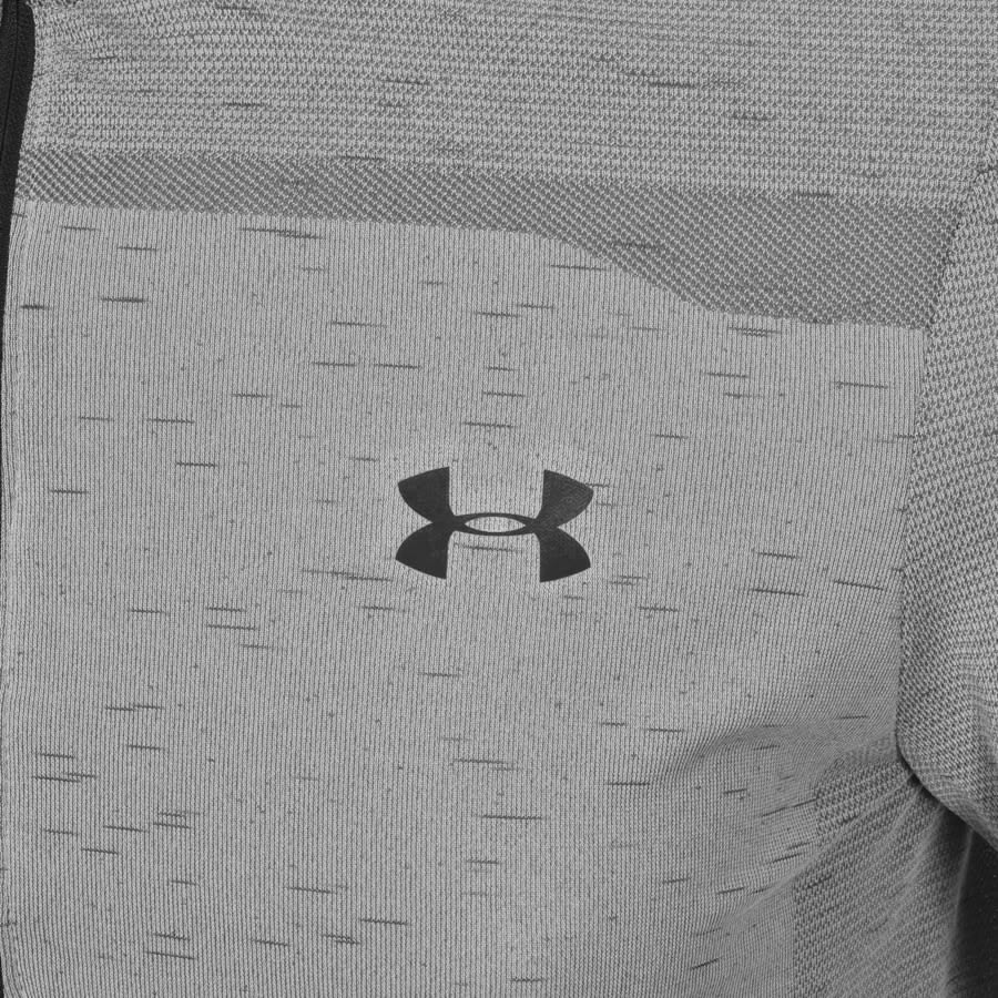 Alternative Image for ProductUnder Armour Half Zip Seamless Sweatshirt Grey3