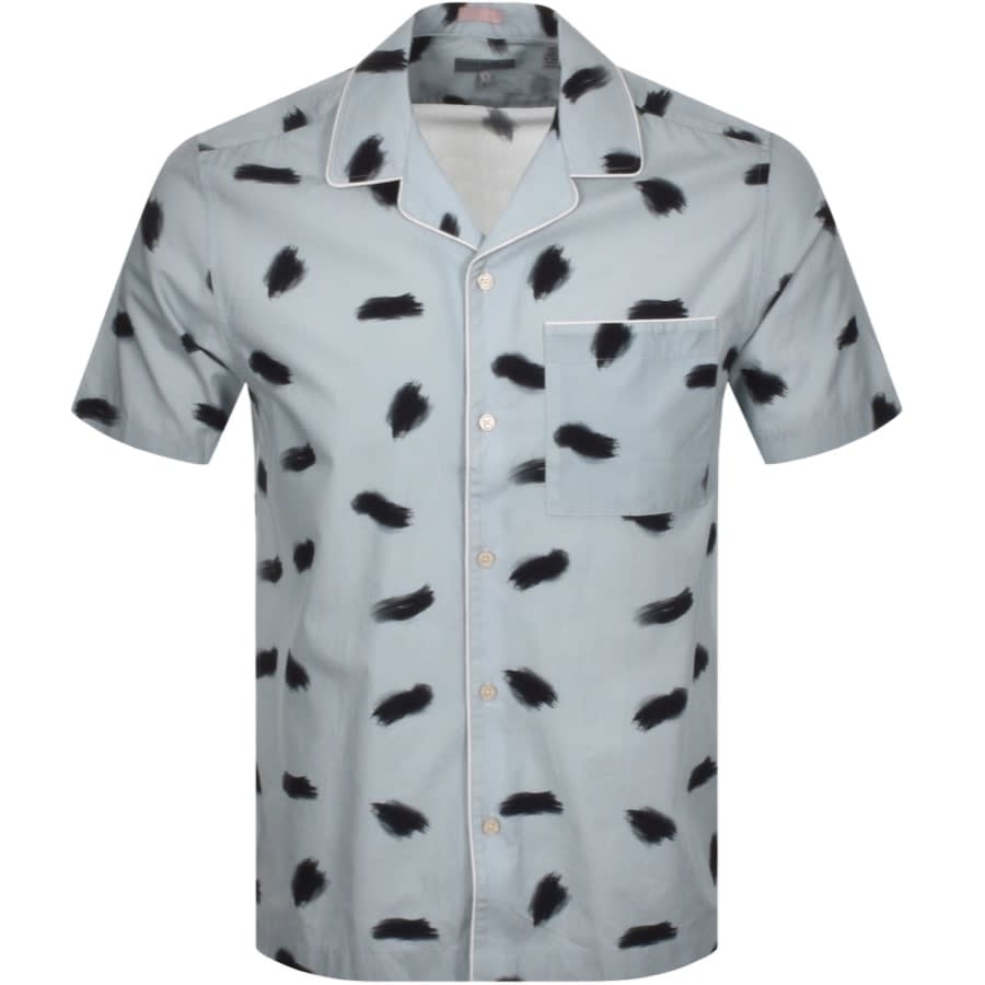 Alternative Image for ProductTed Baker Brush Stroke Shirt Blue1