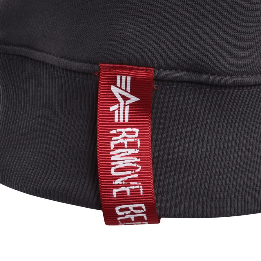 Alternative Image for ProductAlpha Industries Basic Small Logo Sweatshirt Grey3