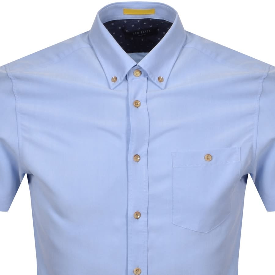 Alternative Image for ProductTed Baker Yasai Oxford Short Sleeved Shirt Blue2