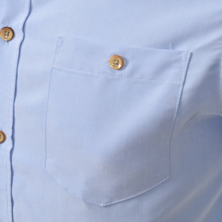 Alternative Image for ProductTed Baker Yasai Oxford Short Sleeved Shirt Blue3