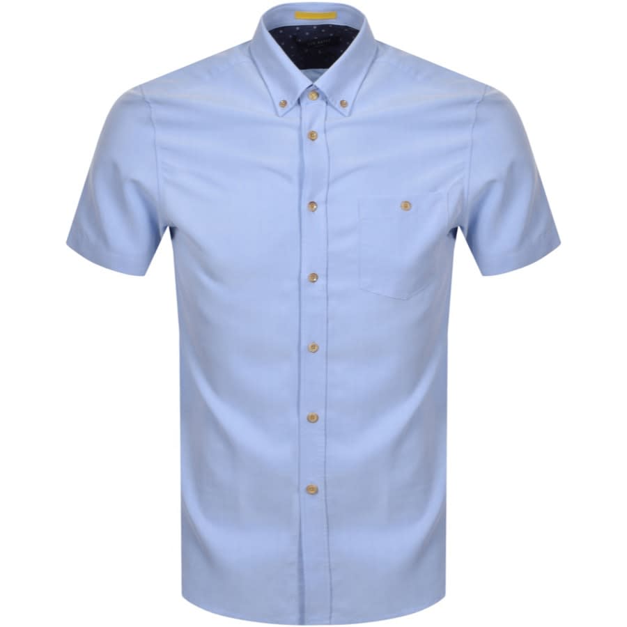 Alternative Image for ProductTed Baker Yasai Oxford Short Sleeved Shirt Blue1
