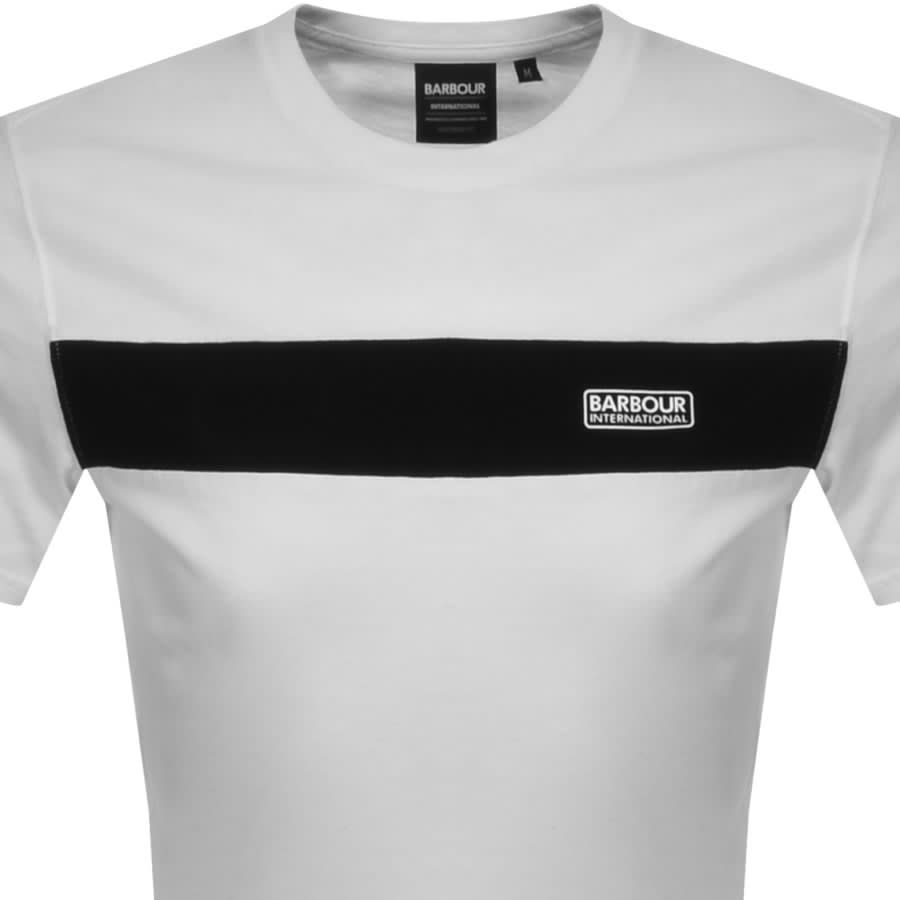 Alternative Image for ProductBarbour International Panel Logo T Shirt White2