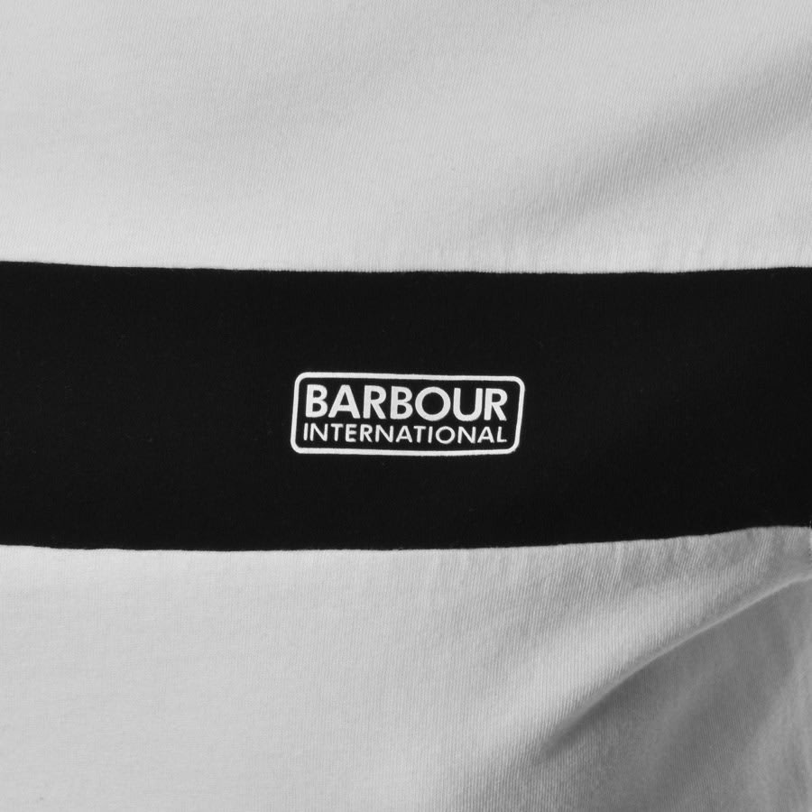 Alternative Image for ProductBarbour International Panel Logo T Shirt White3