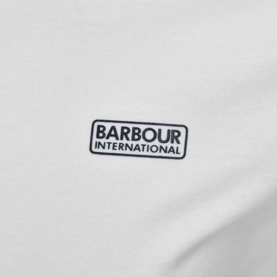 Alternative Image for ProductBarbour International Tipped Logo T Shirt White3