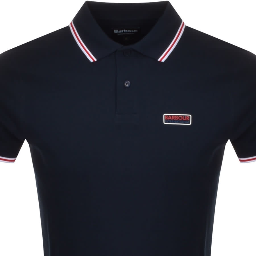 Alternative Image for ProductBarbour International Tipped Polo T Shirt Navy2