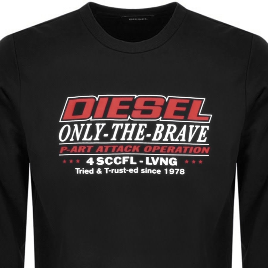 Alternative Image for ProductDiesel S Girk K21 Sweatshirt Black2