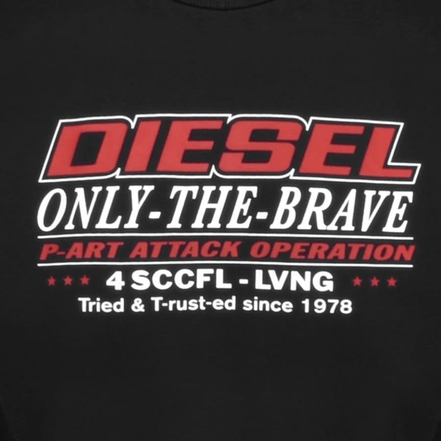 Alternative Image for ProductDiesel S Girk K21 Sweatshirt Black3