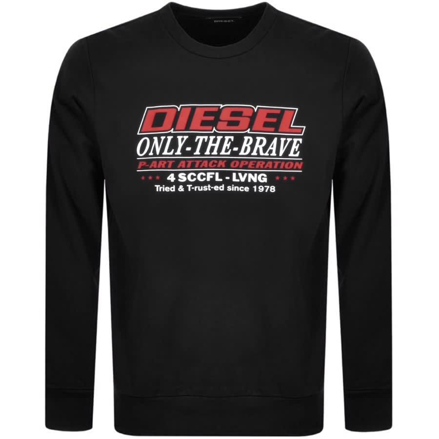 Alternative Image for ProductDiesel S Girk K21 Sweatshirt Black1