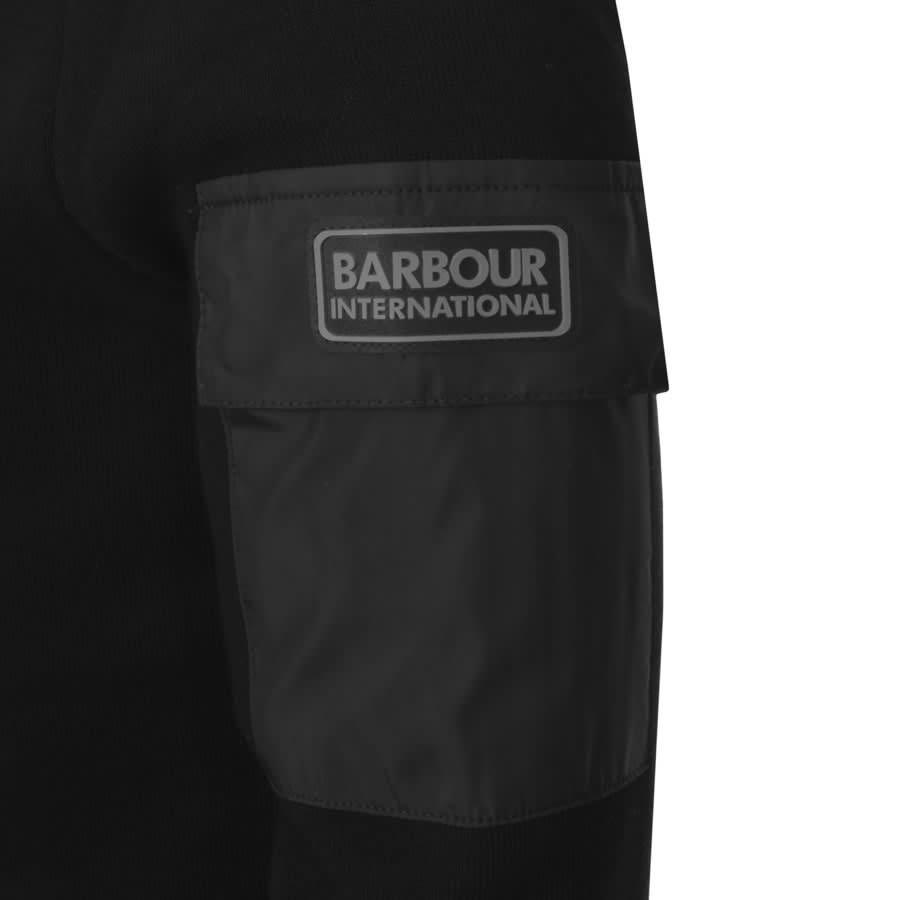 Alternative Image for ProductBarbour International Swift Knit Hoodie Black3
