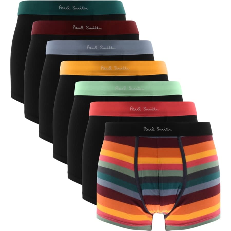 Alternative Image for ProductPS By Paul Smith Seven Pack Trunks Black1