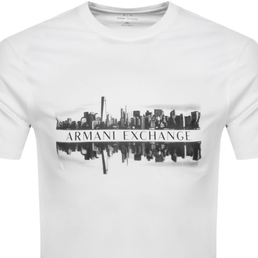 Alternative Image for ProductArmani Exchange Crew Neck Logo T Shirt White2