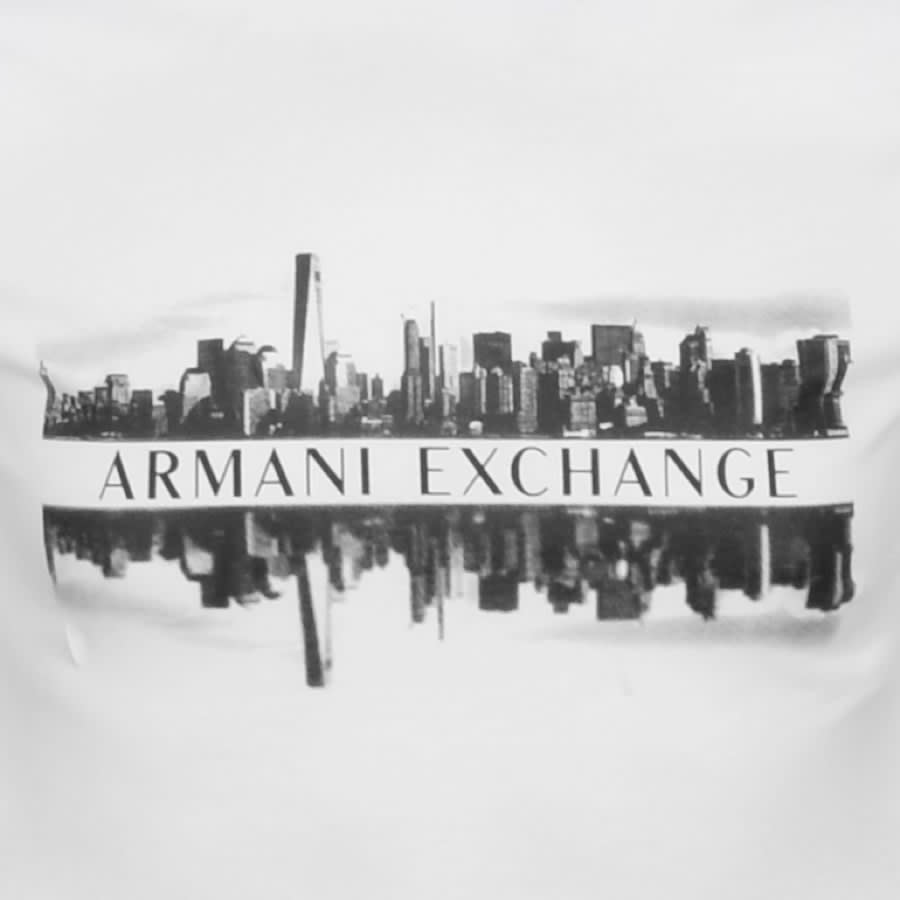 Alternative Image for ProductArmani Exchange Crew Neck Logo T Shirt White3