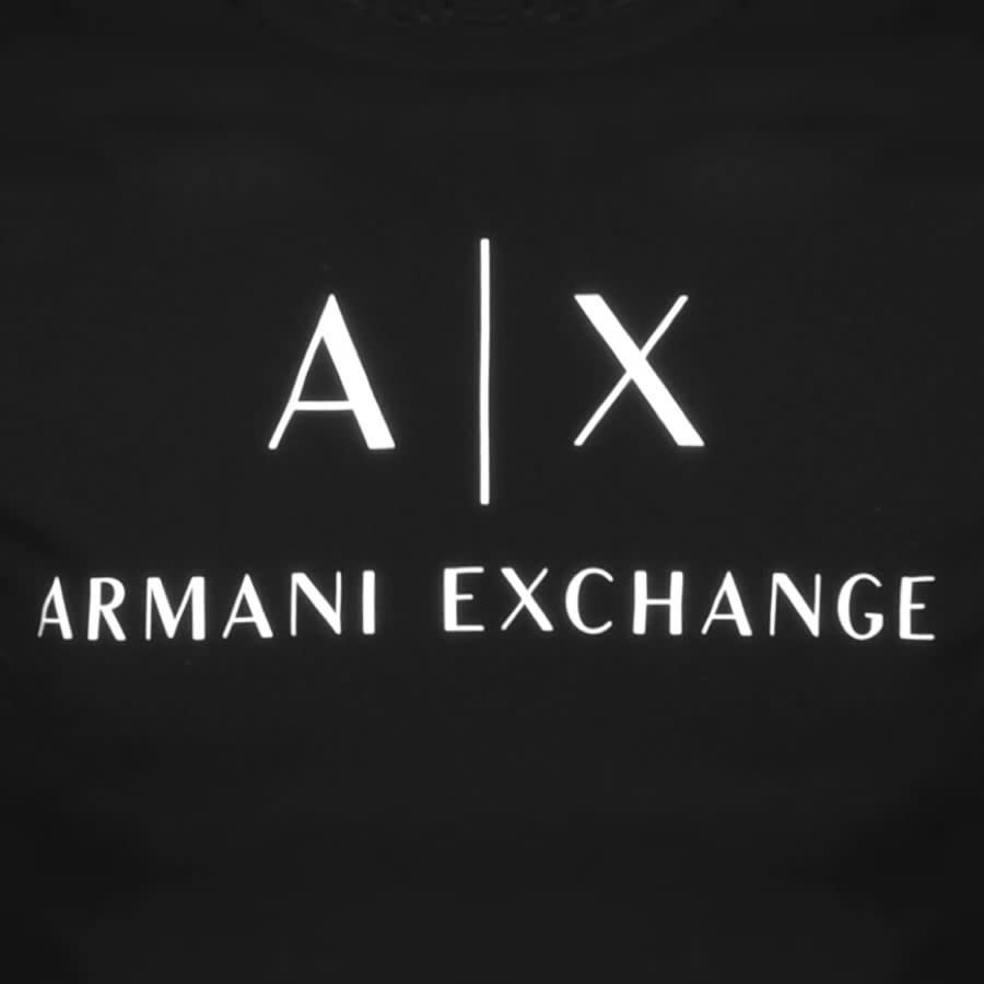 Alternative Image for ProductArmani Exchange Long Sleeve Logo T Shirt Black3