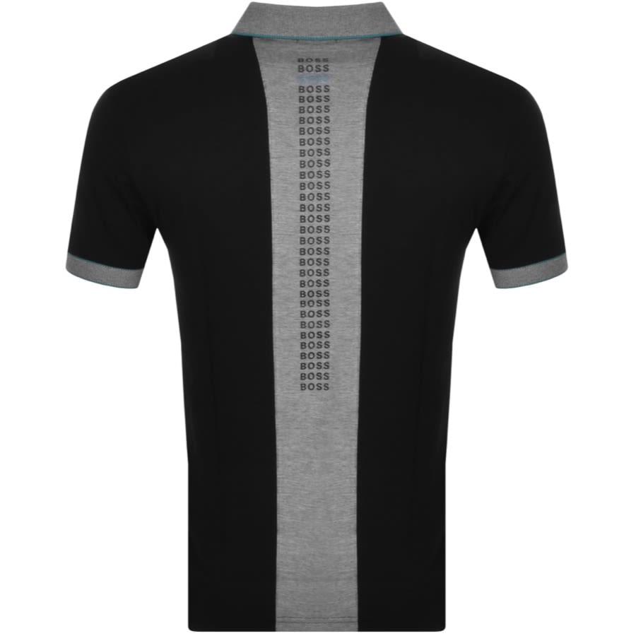 Alternative Image for ProductBOSS Philix Half Zip Slim Fit Polo T Shirt Black3