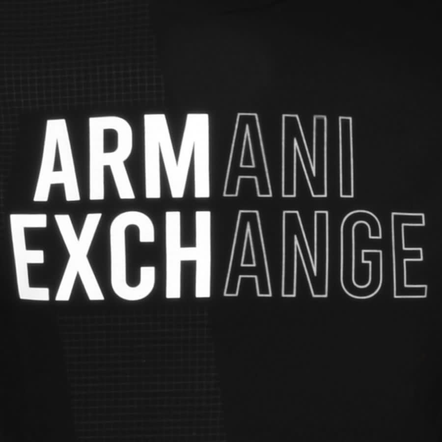 Alternative Image for ProductArmani Exchange Crew Neck Logo Sweatshirt Black3