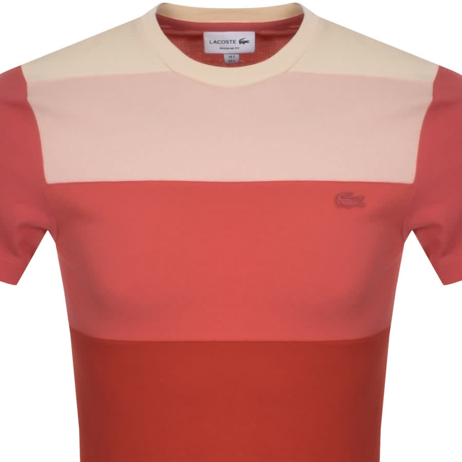 Alternative Image for ProductLacoste Colour Block Logo T Shirt Pink2