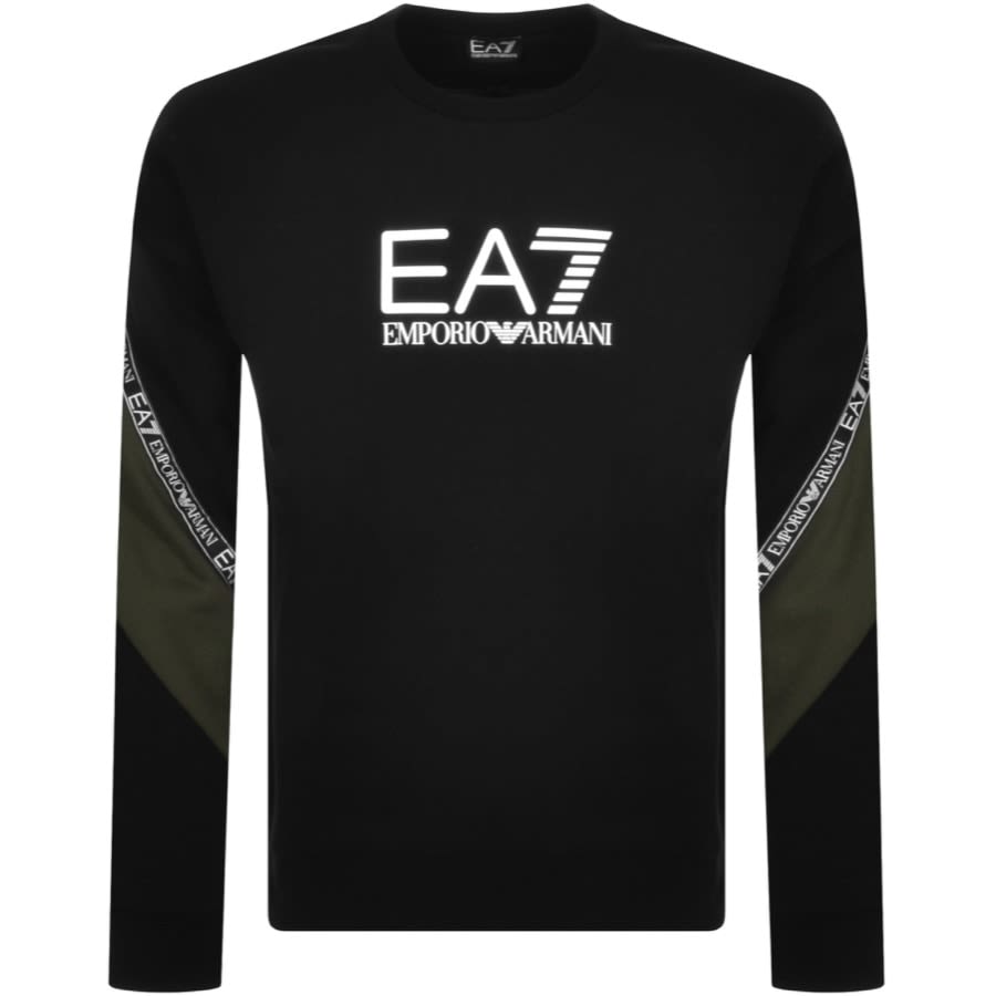 Alternative Image for ProductEA7 Emporio Armani Taped Logo Sweatshirt Black1