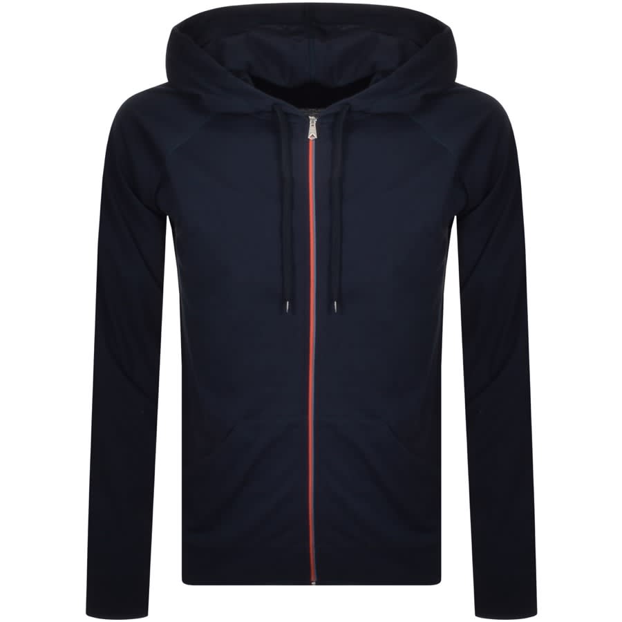 Ps By Paul Smith Regular Fit Full Zip Hoodie Navy Mainline Menswear 