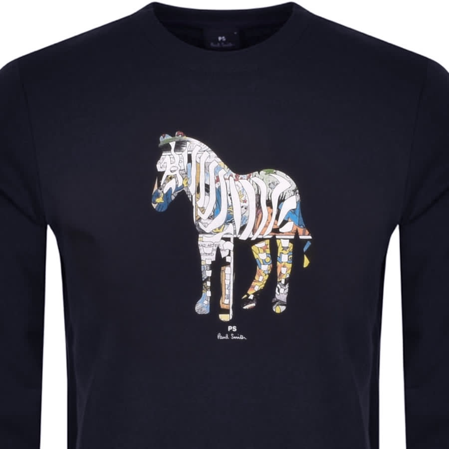 Alternative Image for ProductPS By Paul Smith Crew Neck Sweatshirt Navy2