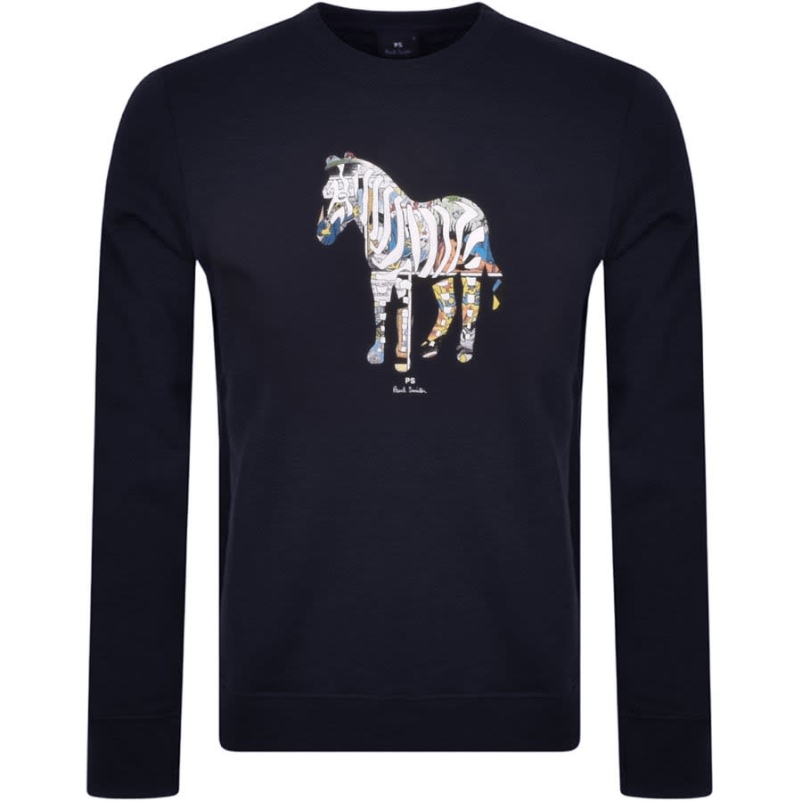 Alternative Image for ProductPS By Paul Smith Crew Neck Sweatshirt Navy1