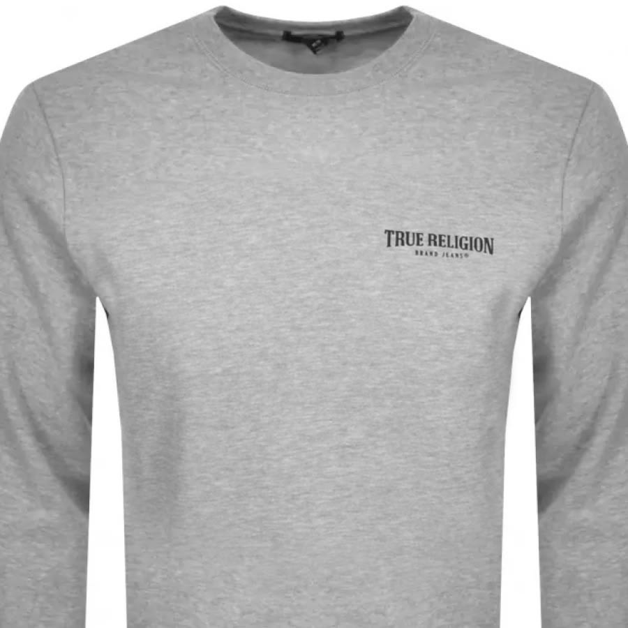 Alternative Image for ProductTrue Religion Crew Neck Sweatshirt Grey2
