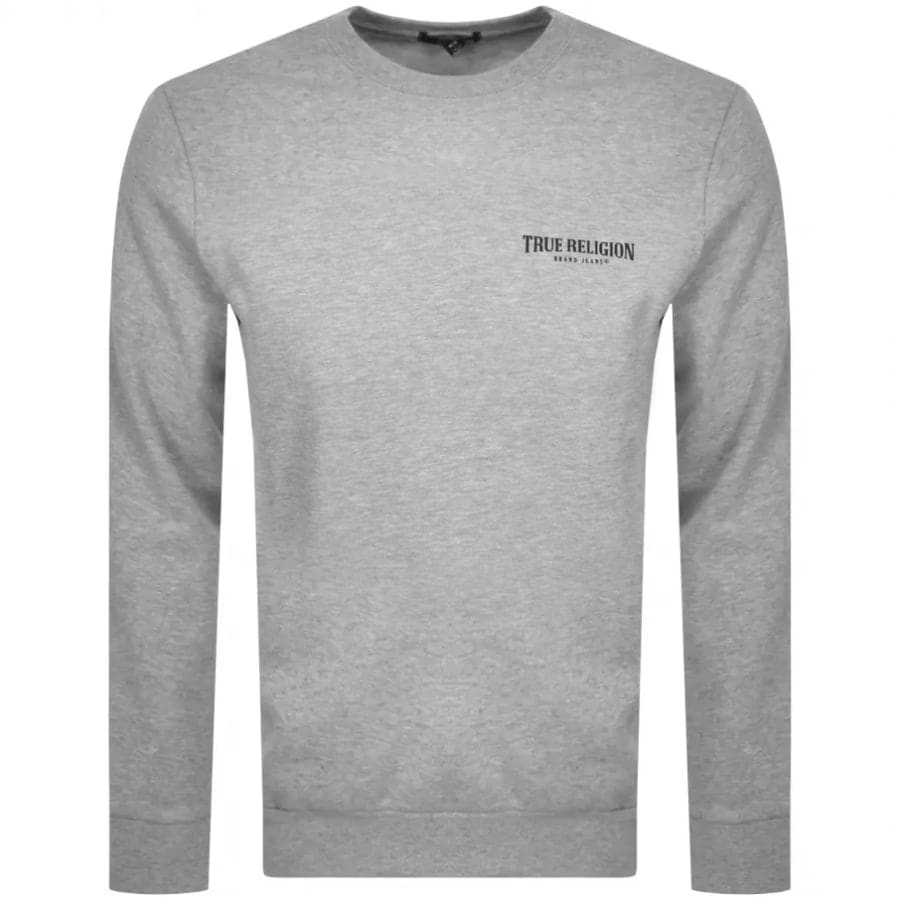 Alternative Image for ProductTrue Religion Crew Neck Sweatshirt Grey1