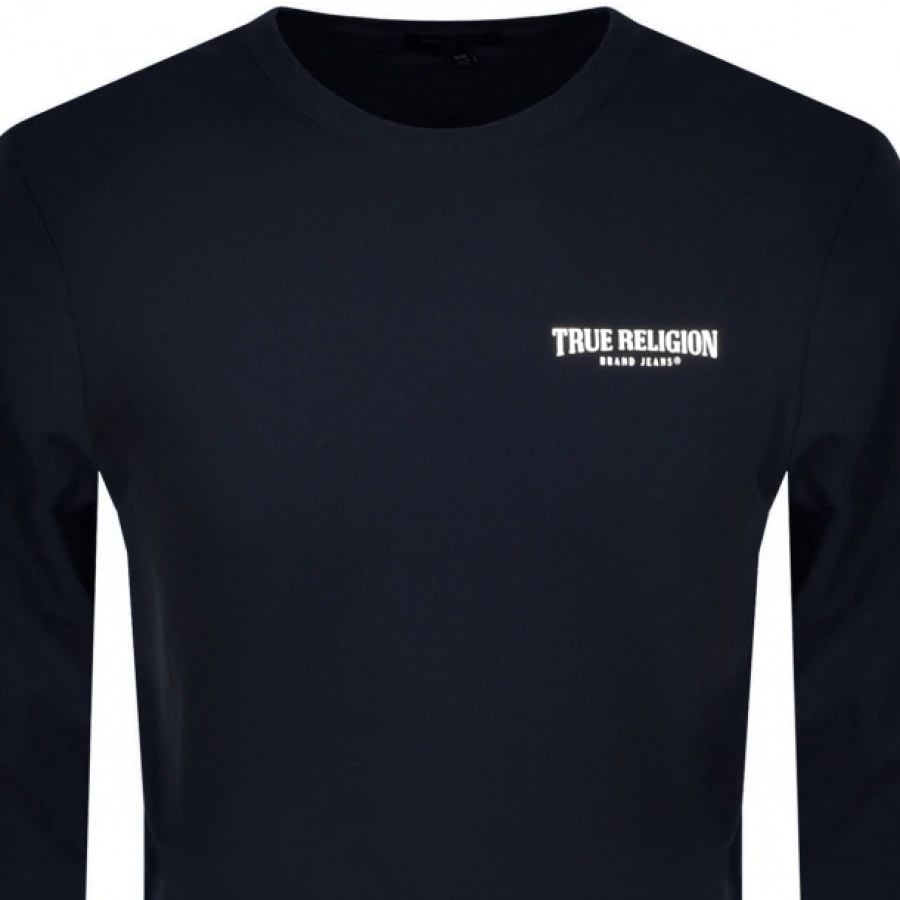 Alternative Image for ProductTrue Religion Crew Neck Sweatshirt Navy2