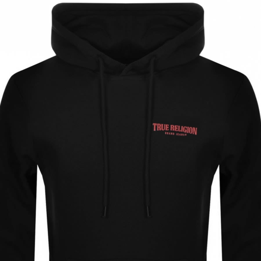 Alternative Image for ProductTrue Religion Logo Hoodie Black2
