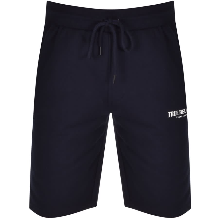 Alternative Image for ProductTrue Religion Jersey Logo Shorts Navy1