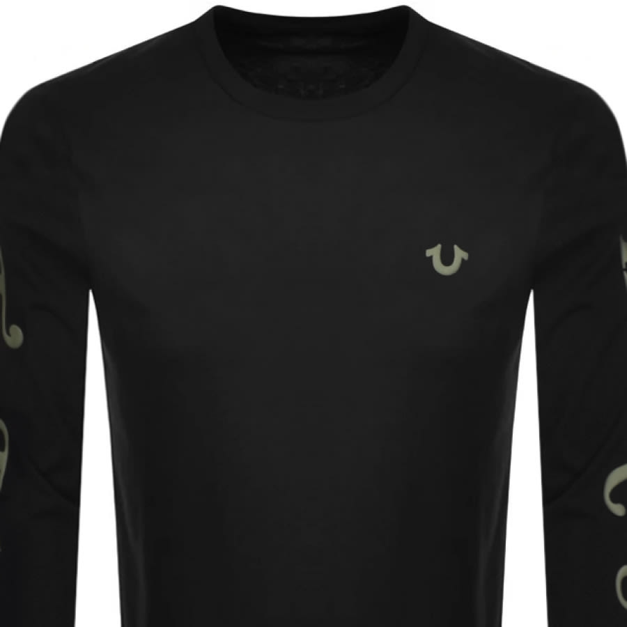 Alternative Image for ProductTrue Religion Long Sleeve T Shirt Black2