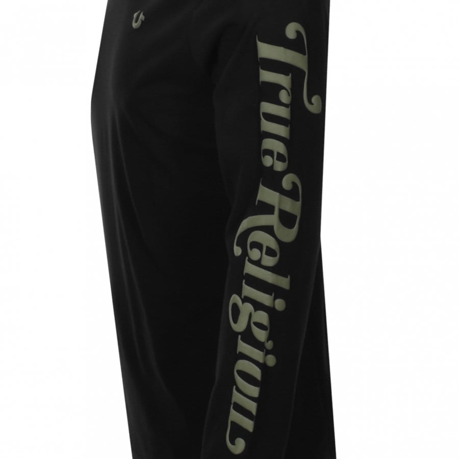 Alternative Image for ProductTrue Religion Long Sleeve T Shirt Black3
